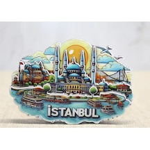 Magicool Ahşap İstanbul Temalı Magnet Alk4598