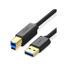 Ugreen Usb 3.0 Tip A Erkek - Tip B Erkek Altın Kaplama Yazıcı Kablosu Veri Kablosu, Canon, Epson, Hp İçin, Kablo Uzunluğu: 2m