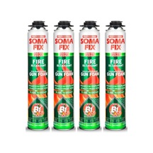 4 Adet Somafix 750 Ml B1 Tabanca Ile Kullanılan Yangına Dayanıklı Köpük Tabancalı S923
