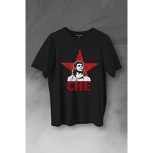 Ernosto Che Guevara Red Star Kırımızı Yıldız Baskılı Tişört Unisex T-shirt 001