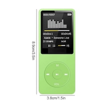 1049mp 8gb Hafıza Kartı  Ekranlı Mp3 Çalar Dahili Hoparlör Fm Radyo Bluetooth Müzik Çalar