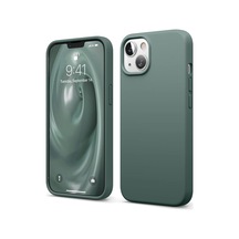 Apple iPhone Uyumlu,  14 Kılıf First Silikon - Koyu Yeşil