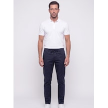 Lacivert Belden Bağlamalı Dynamic Fit Erkek Jogger Pantolon Laci