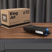 Kingjet Kyocera Uyumlu Tk-3190 Standart Kapasiteli 10'lu Paket Çipli Muadil Toner Ecosys P3060dn
