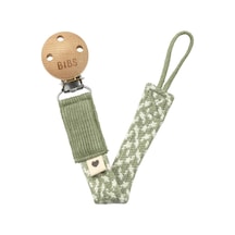 Bibs Paci Braid Emzik Askısı - Sage / Ivory Çok Renkli