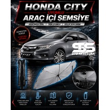 Honda City Araç Ön Cam Güneşliği Katlanabilir Şemsiye Oto Güneşlik Uv Korumalı Gölgelik Araba Oto Şemsiyesi