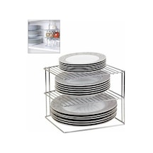 Dolap Içi 3 Katlı Metal Tabak Düzenleyici Raf Metal Beyaz Tr Diğer
