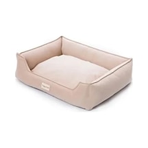 Ekru Renkli Orta Boy Köpek Yatağı 70x90cm Açik Mavi