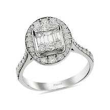 Pirnus Diamond Baget Yüzük 14 Ayar Altın Gramı : 3.72