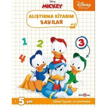 Disney Eğitsel Çıkartmalı Mickey Alıştırma Kitabım Sayılar 5+Yaş- Beta Kids