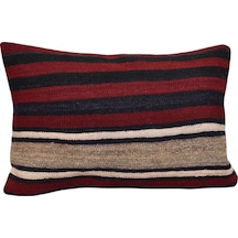 Zehra Abla Halı Yeni El Dokuma Dekoratif Kilim Kırlent Yastık Kılıfı 6672 Çok Renkli