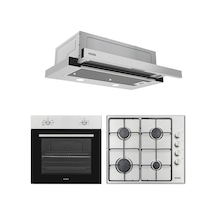 Vestel AF-5661 YX - AO-6004 YX - SA 6012 X Inox Ankastre Set