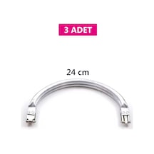 Z12concept Gizli Metal Oval Çanta Bursu - 3 Adet - 24 Cm - Metal Çanta Aparatı Çanta Aksesuarı