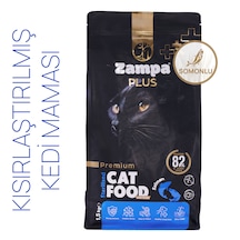 Zampa Plus Premium Kısırlaştırılmış Somon Etli Yetişkin Kediler İçin Kuru Mama 1500 G