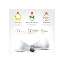 Led Ampul 18w Beyaz Işık E27 6500k 220-240v