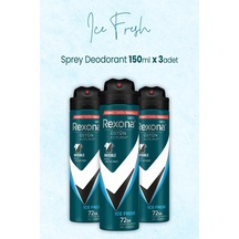 Rexona Men Invisible Ice Fresh Erkek Sprey Deodorant 3 x 150 ML