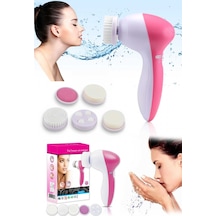 5 In 1 Pilli Yüz Temizleme Masaj ve Peeling Fırça Seti