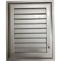 Mey İthalat Plastik Menfez 35x55 Gümüş Banyo Wc Havalandırma