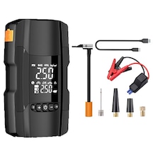 Rt-602 18000 Mah 3100a 150w Çok Fonksiyonlu Taşınabilir Araç Akü Takviye Cihazı Jump Starter Ve Dijital Hava Kompresörü Powerbank & Led Fenerli Acil Durum Seti