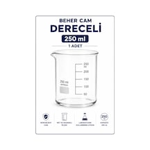 Beher Cam Dereceli 250 Ml 1 Adet