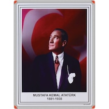 Atatürk Portresi Alüminyum Çerçeveli - 35x50cm