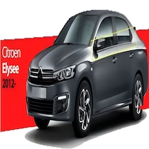 Citroen C-Elysee Krom Cam Çıtası 6 Parça P.Çelik 2012 ve Üzeri