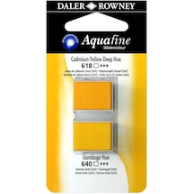 Sulu Boya Tablet 2'Li Cadmium Yellow Deep Hue-Gamboge Hue