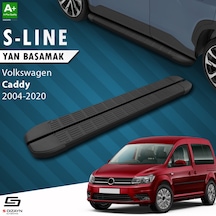 S-Dizayn VW Caddy 3 S-Line Siyah Yan Basamak 193 Cm 2004-2020