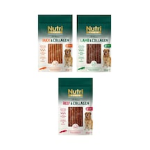 Nutri Canin 3 Çeşit Karma Kolajenli Tahılsız Köpek Et Ödülü 80 G X 3 Adet