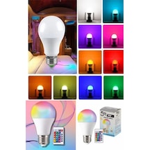 Rgb Uzaktan Kumandalı Led Lamba Ambiyans Aydınlatma Renk Değiştiren Ampul Led Işık