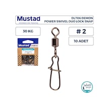 Mustad Demon Dlt06 Klipsli Fırdöndü 2 30kg 10 Adet