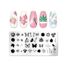 Pop Beauty Nail Art Stampa Plakası, Stamper Desen Baskı Paleti Popbeauty2024