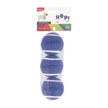 M-pets Hop Tenis Topu Köpek Oyuncağı Mavi 3lü 6,4 Cm 244-50053.02