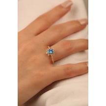 Çgk Çiğdem Gürel Kuyumculuk Opal Taşlı Lotus Altın Yüzük Gold