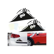 Bagajdan Bakan Adam Oto Sticker Araba Etiket Yapıştırma 2 Adet 19 X 7 Cm