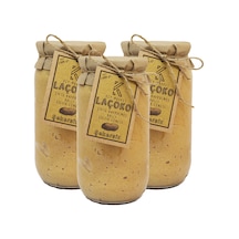 Laçoko Şekersiz Katkısız Glutensiz Doğal Çifte Kavrulmuş Ballı Yer Fıstığı Ezmesi 3 KG