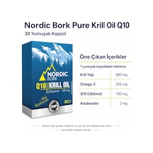 Nordic Bork Pure Krill Oil Q10 Krill Yağı 30 Yumuşak Kapsül