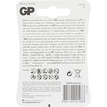 Gp Batteries Gpcr123a Dl123a/cr123a Boy Lityum Pil, 3 Volt, Tekli Kart