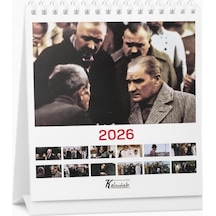 Keskin Color 600136 Masa Takvimi Kare Atatürk 2026
