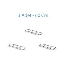 Ekol Yedek Nemli Mop Paspas Başlığı Beyaz 3 Adet 60 CM