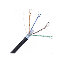 Cat6 Kablo 1 Metre Siyah Jaksız