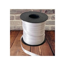100 Metre Beyaz Saten Kurdele Şerit 1 Cm Beyaz Saten Kurdela Beyaz - 906370118