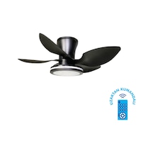 Vanti 30 Watt 71cm 28inç Ledli Dekoratif Vantilatör Siyah Kcf303