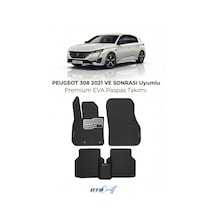 OtoCraft Peugeot 308 2021 Ve Sonrası Araca Özel 3d Havuzlu Eva Paspas Tam Set 5 Parça