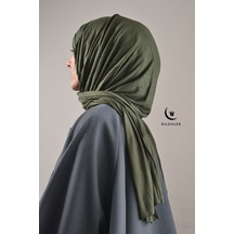 Bilenler Tesettür Penye Şal - 65 X 175 / Haki Haki
