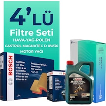 Bosch Ford C-Max 1.5 Dizel Filtre Bakım Seti Castrol Motor Yağlı (2015-2019) 4 Lü