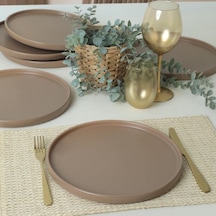 Mat Toprak Taupe Stackable Servis Tabağı 27 Cm 6 Adet 977 Çok Renkli