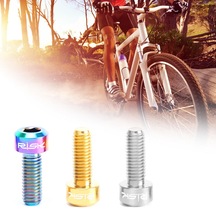 Rısk 2 Adet Titanyum Cıvata Bisiklet Başparmak Shifter Sabit Vidalar Altıgen Ti Bağlantı Elemanı Mtb Bisiklet Parçaları