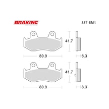 Brakıng 887sm1 Yarı Metalik Arka Fren Balatası