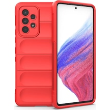 Samsung Galaxy  Uyumlu - A73 5g Kılıf Optimum Silikon - Kırmızı